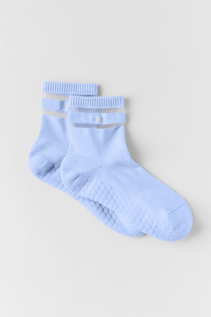 Women's Pulse Grip Sock - Light Provence Blue