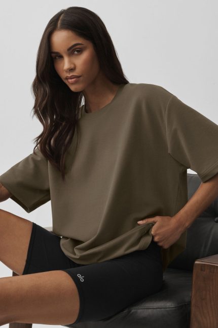 Double Take Short Sleeve - Olive Tree