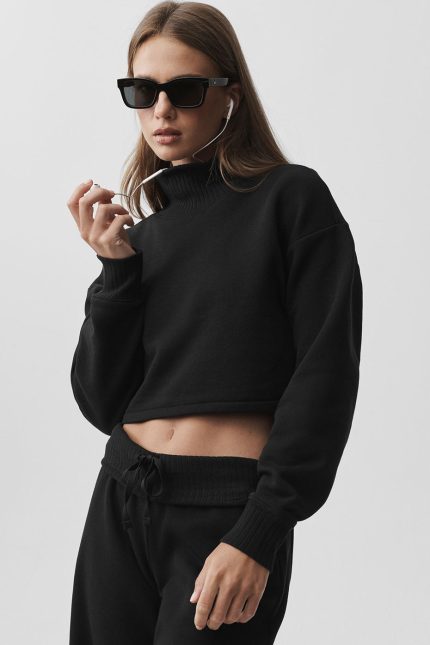 Cropped Serenity Coverup - Black